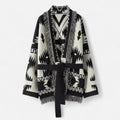 Women's Luxurious Cashmere Tassel Jacquard Cardigan