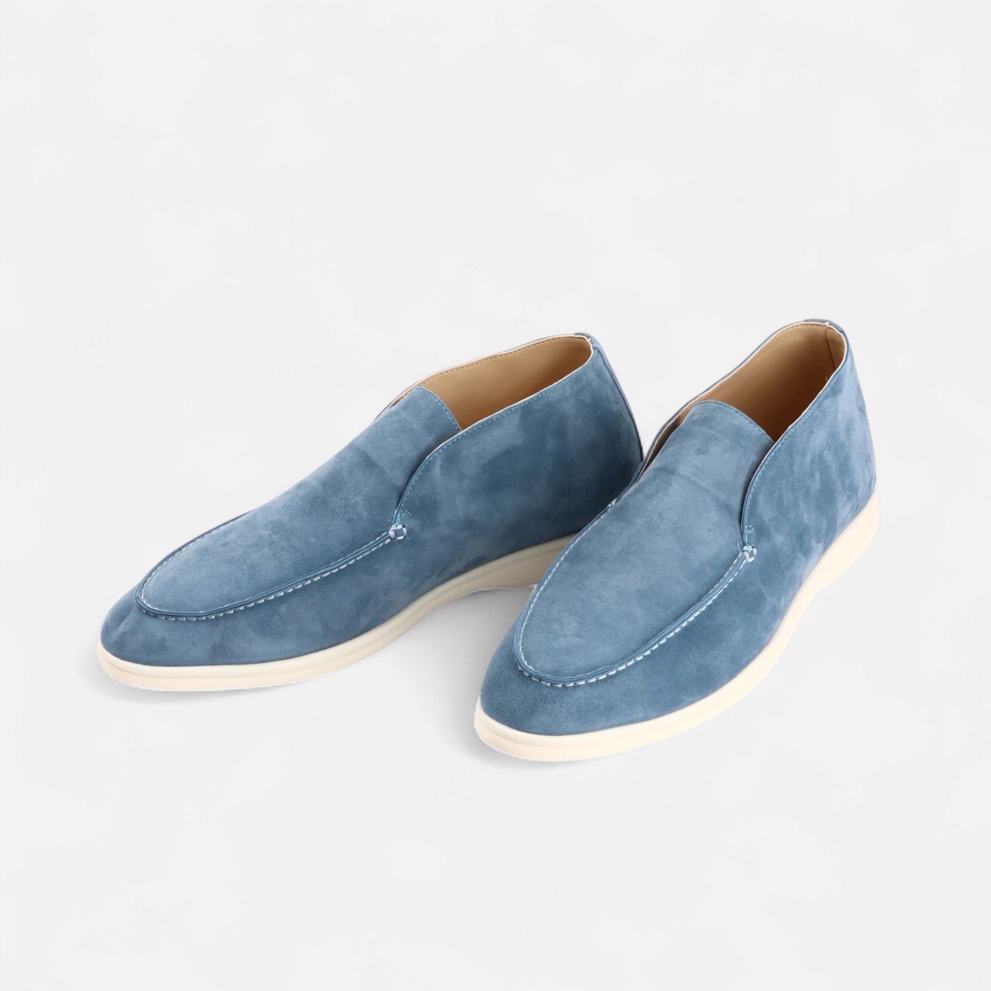 Men's Sleek Suede Mule Loafers