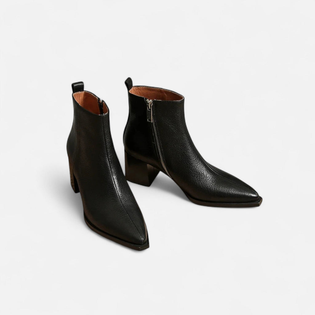 Women's Polished Leather Chelsea Boots