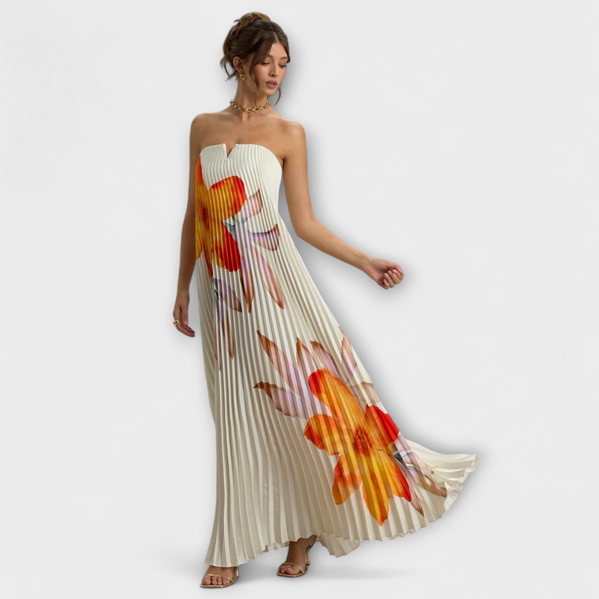 Women's Sweetheart Floral Maxi Dress