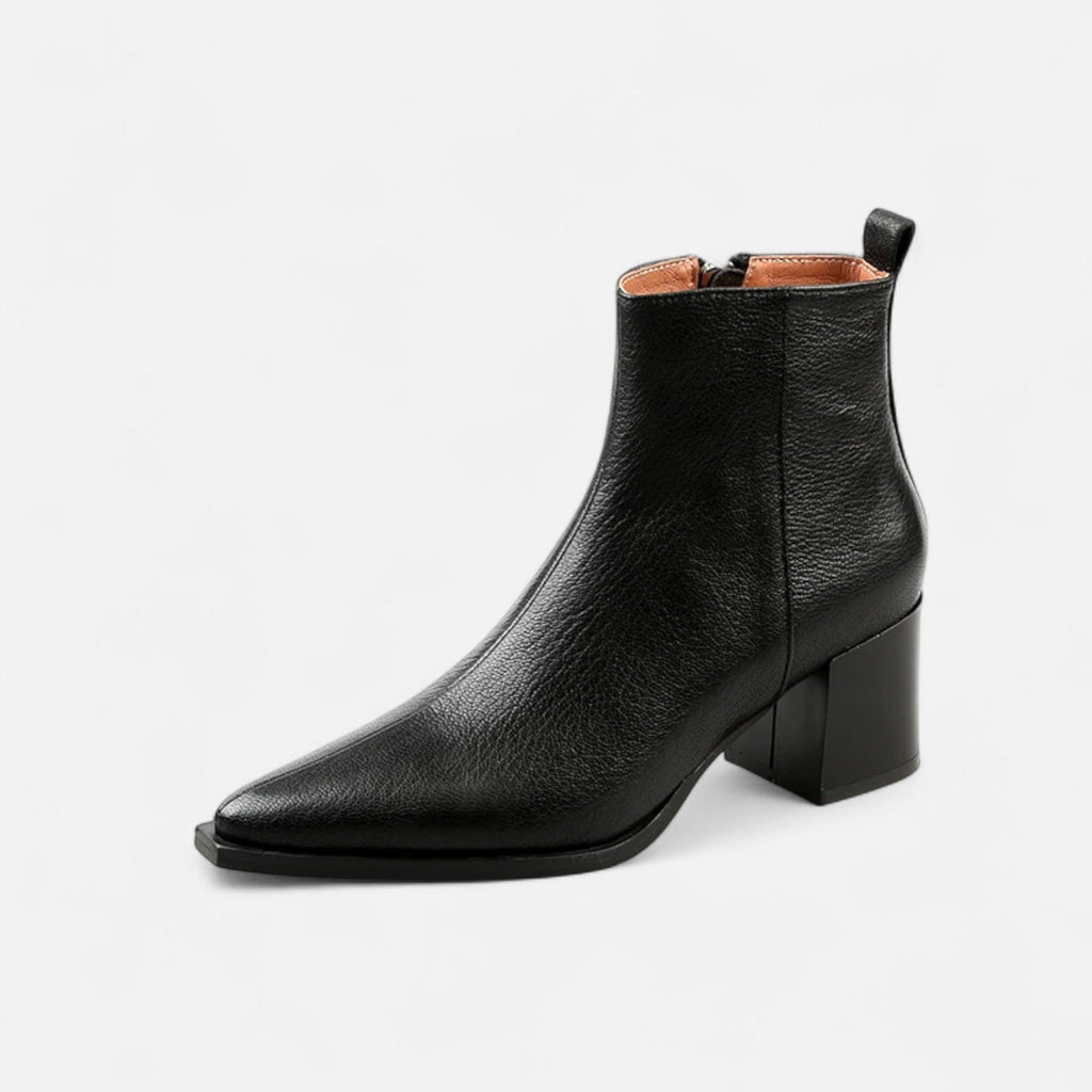 Women's Polished Leather Chelsea Boots