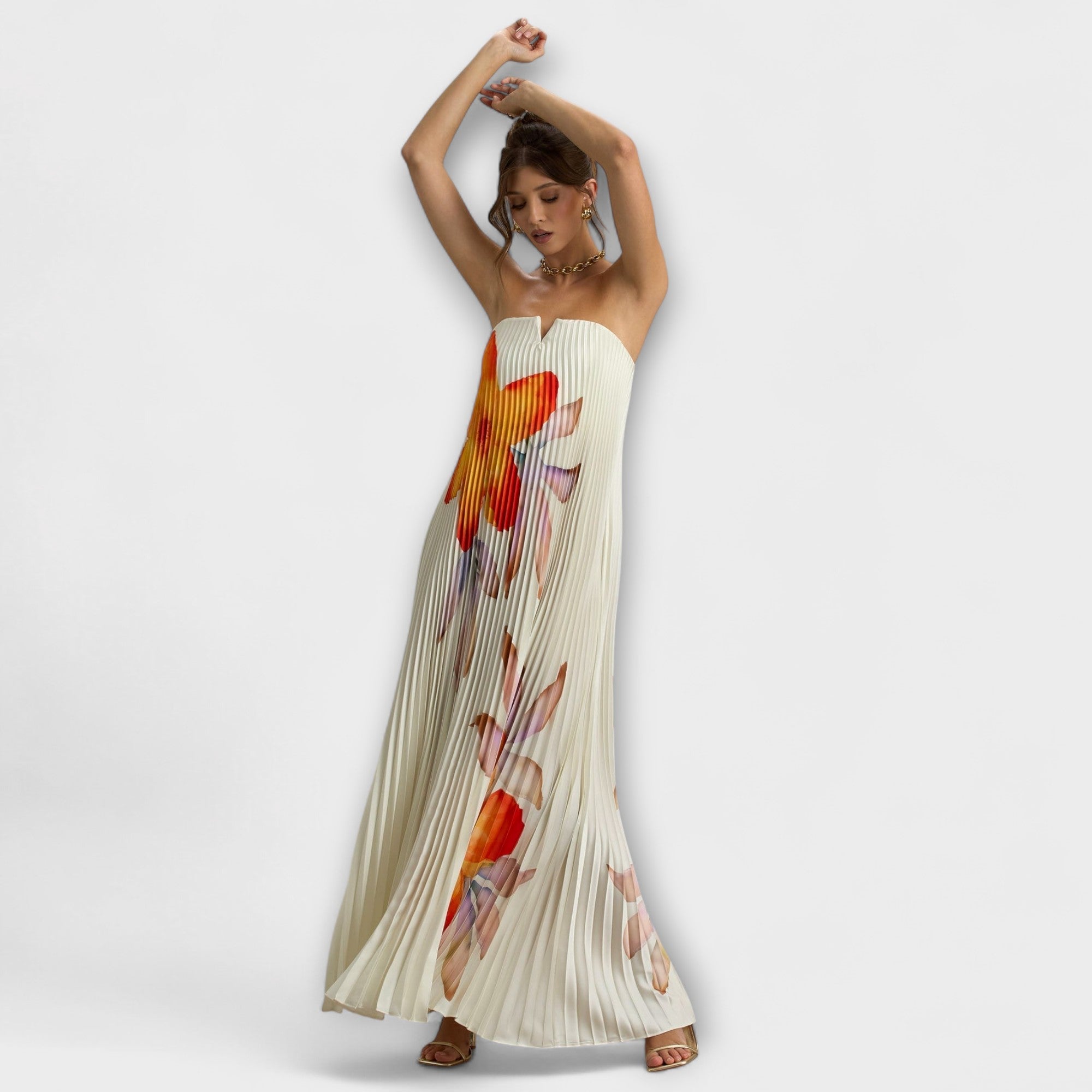 Women's Sweetheart Floral Maxi Dress