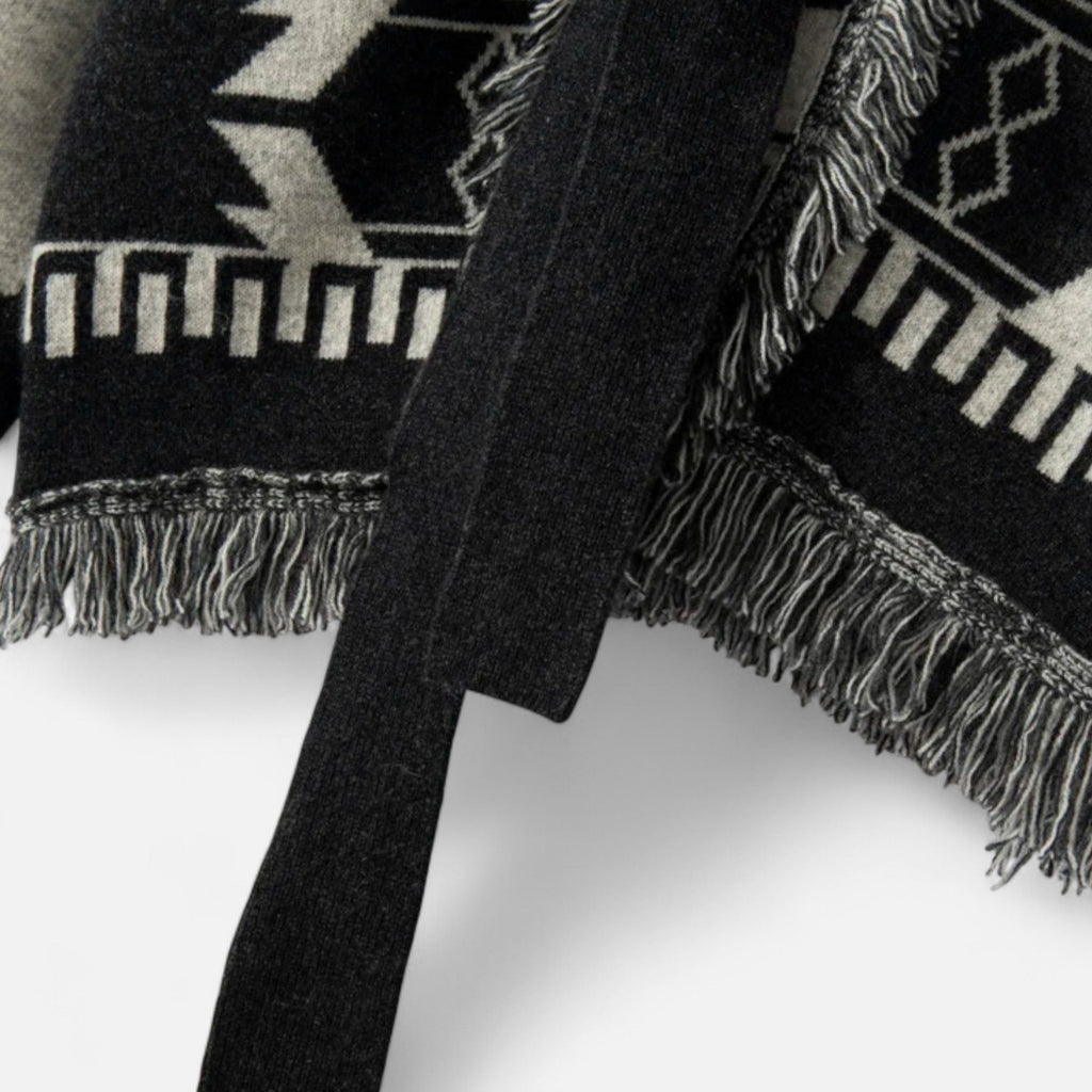 Women's Luxurious Cashmere Tassel Jacquard Cardigan