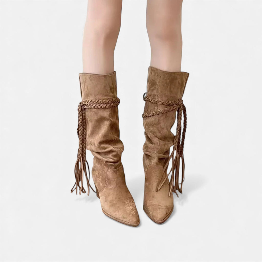 Women's Sleek Suede Over-the-Knee Boots