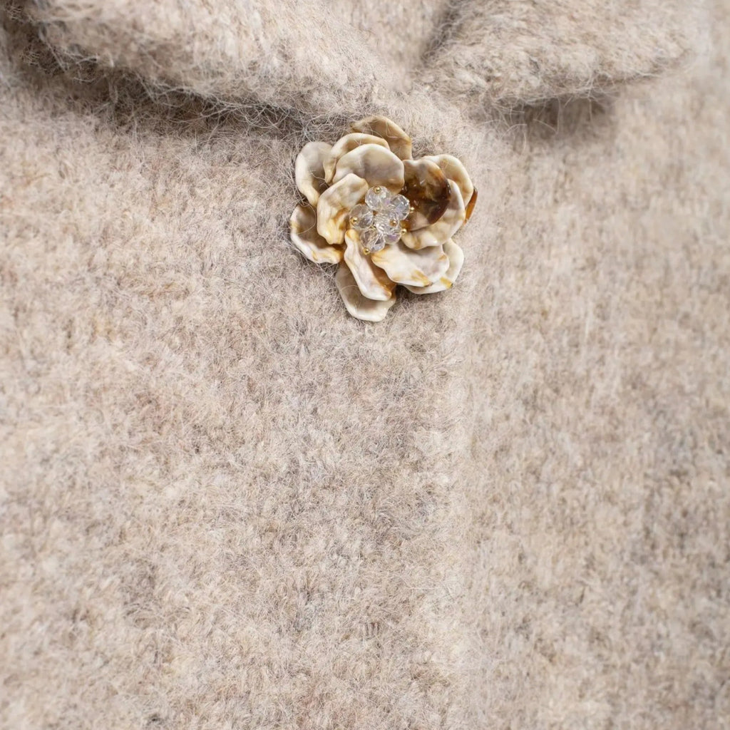Women's Delicate Floral Button-Up Cardigan