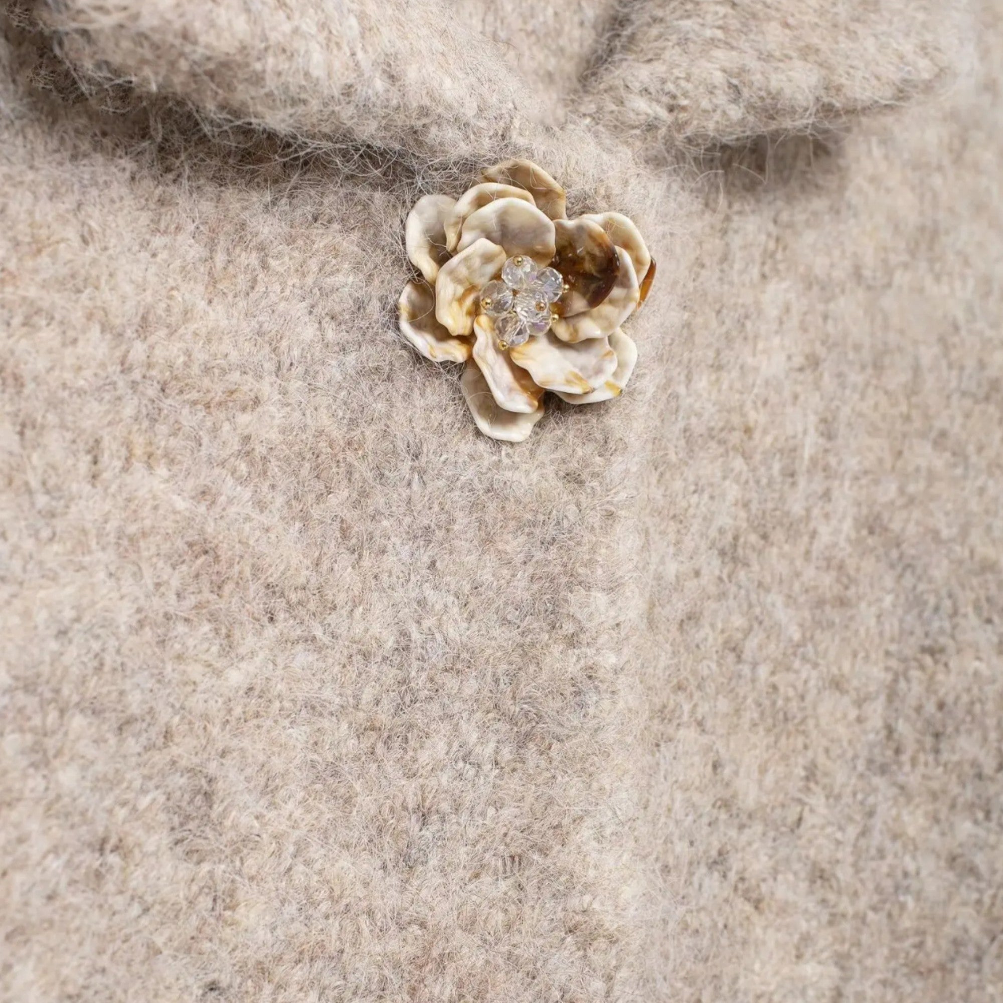 Women's Delicate Floral Button-Up Cardigan