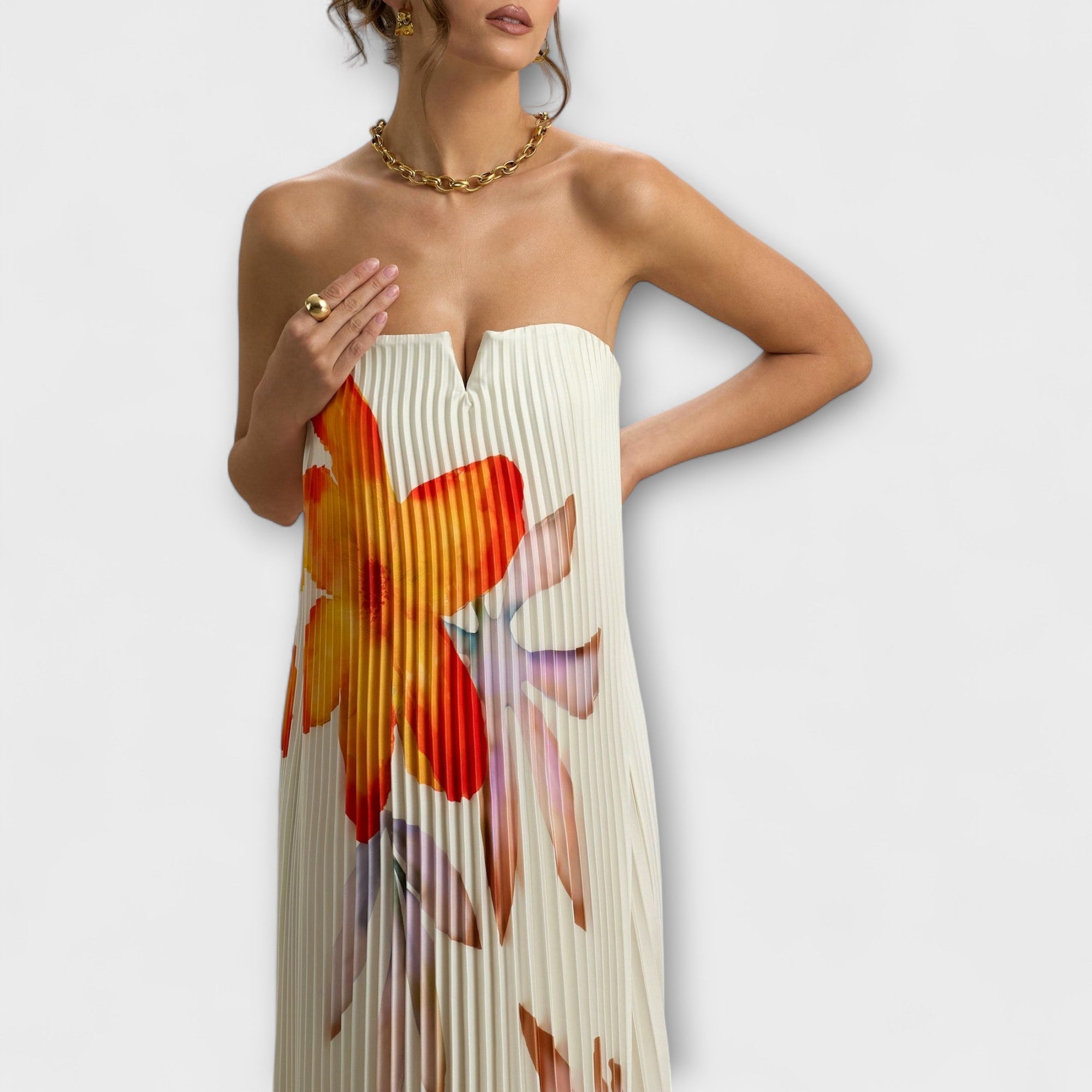 Women's Sweetheart Floral Maxi Dress