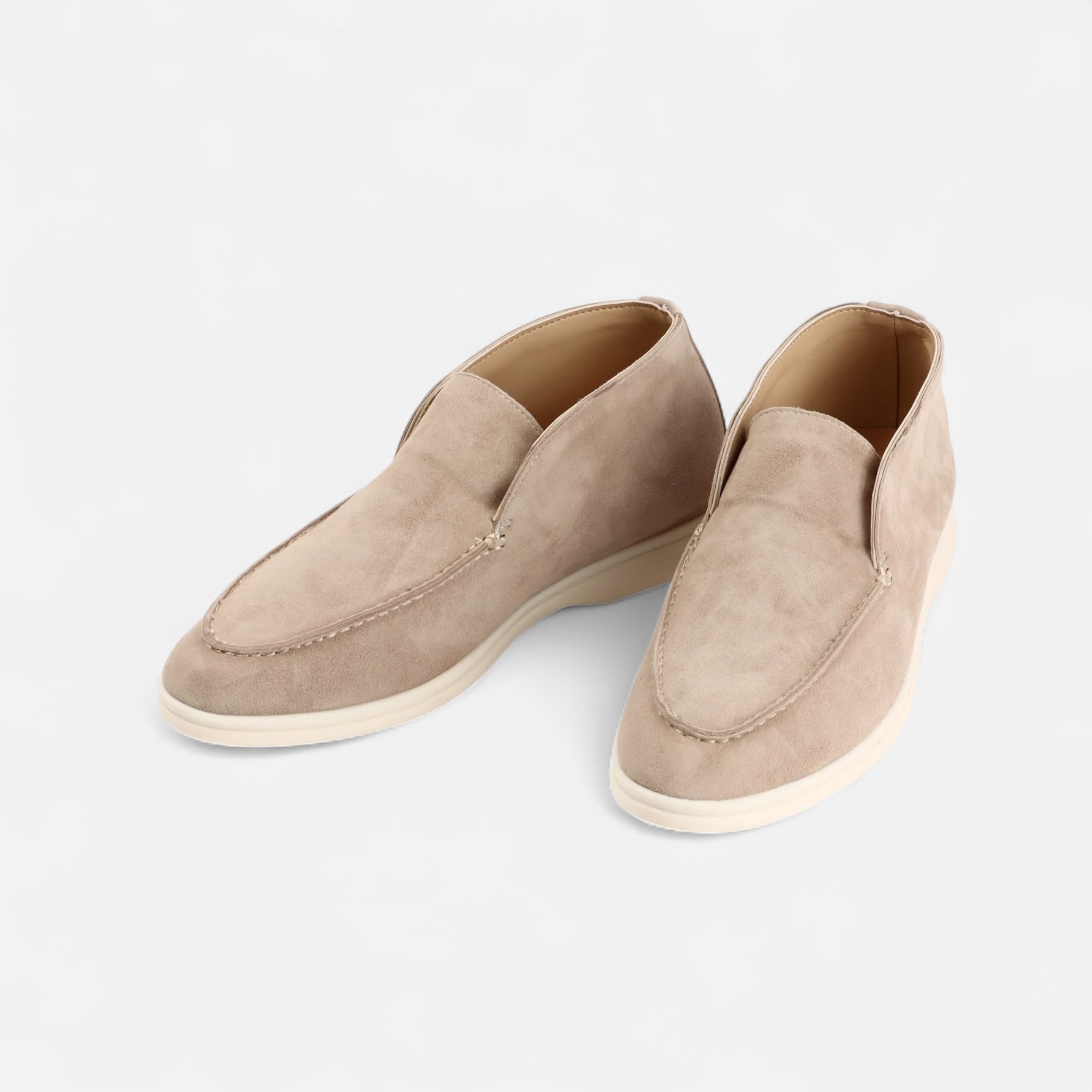Men's Sleek Suede Mule Loafers