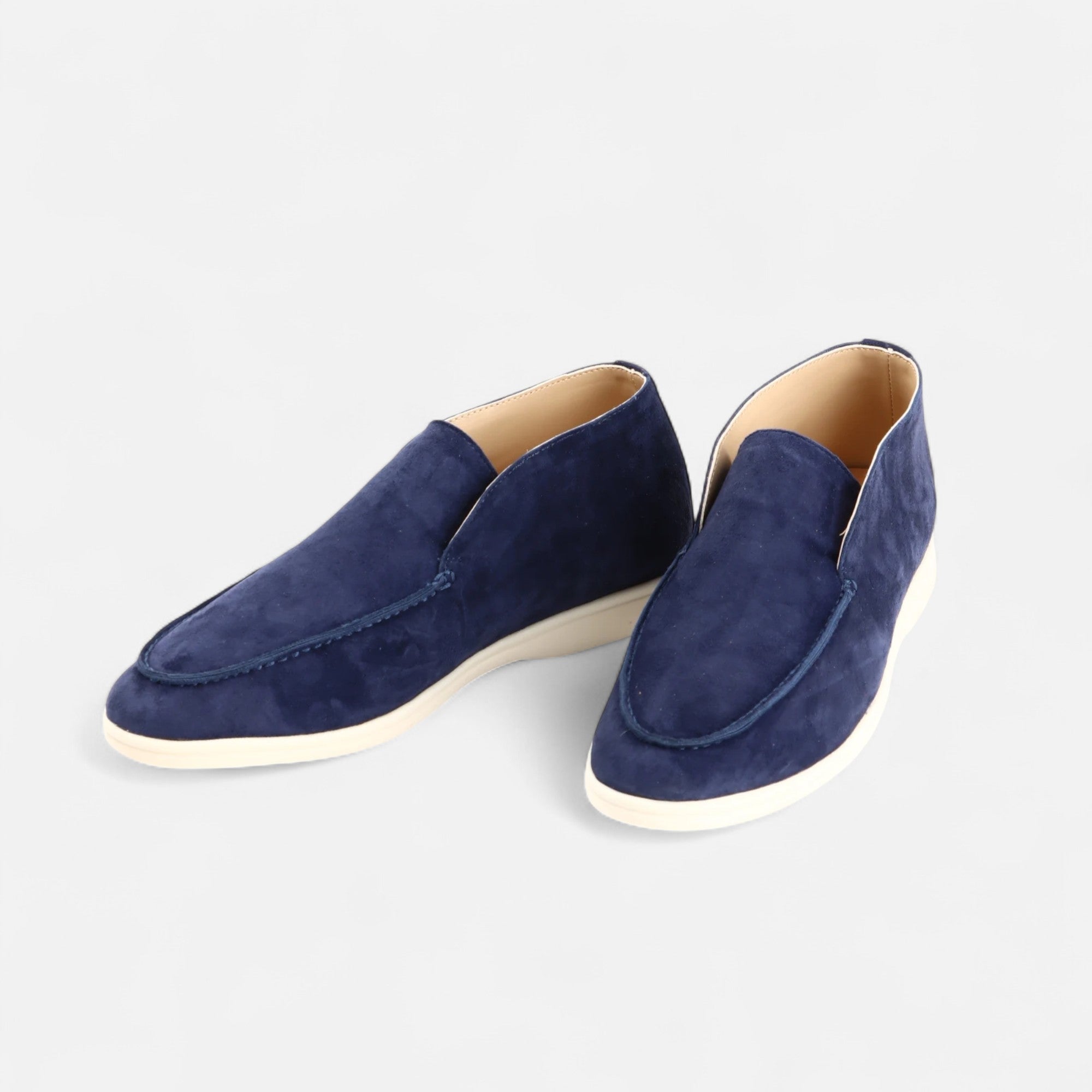 Men's Sleek Suede Mule Loafers