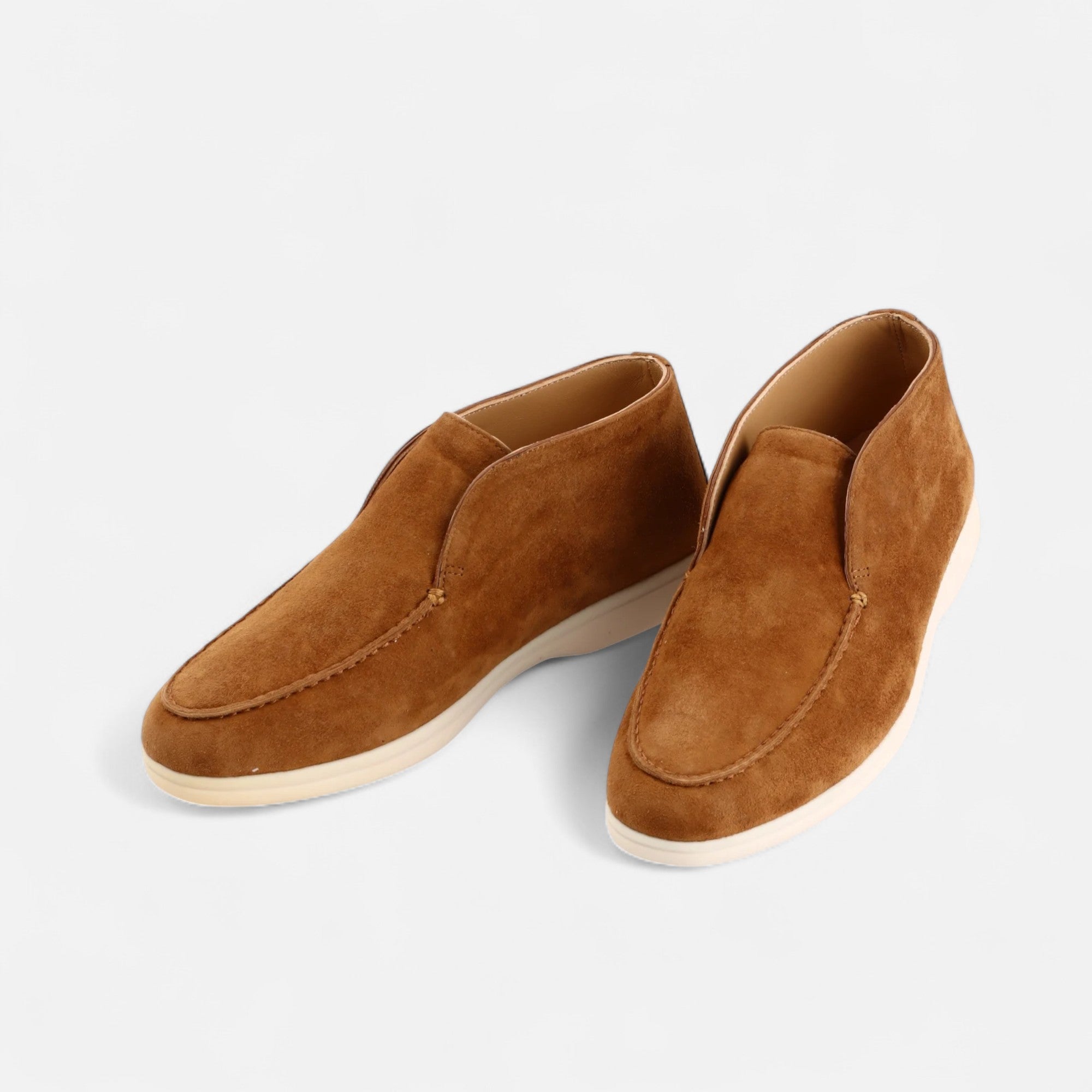 Men's Sleek Suede Mule Loafers