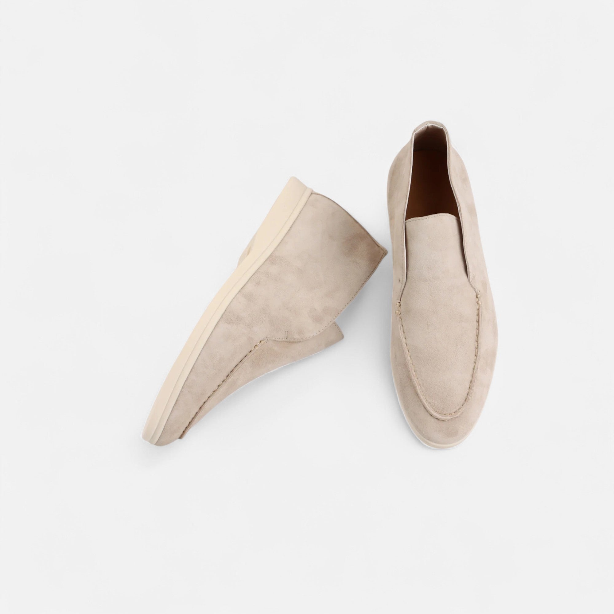 Men's Sleek Suede Mule Loafers