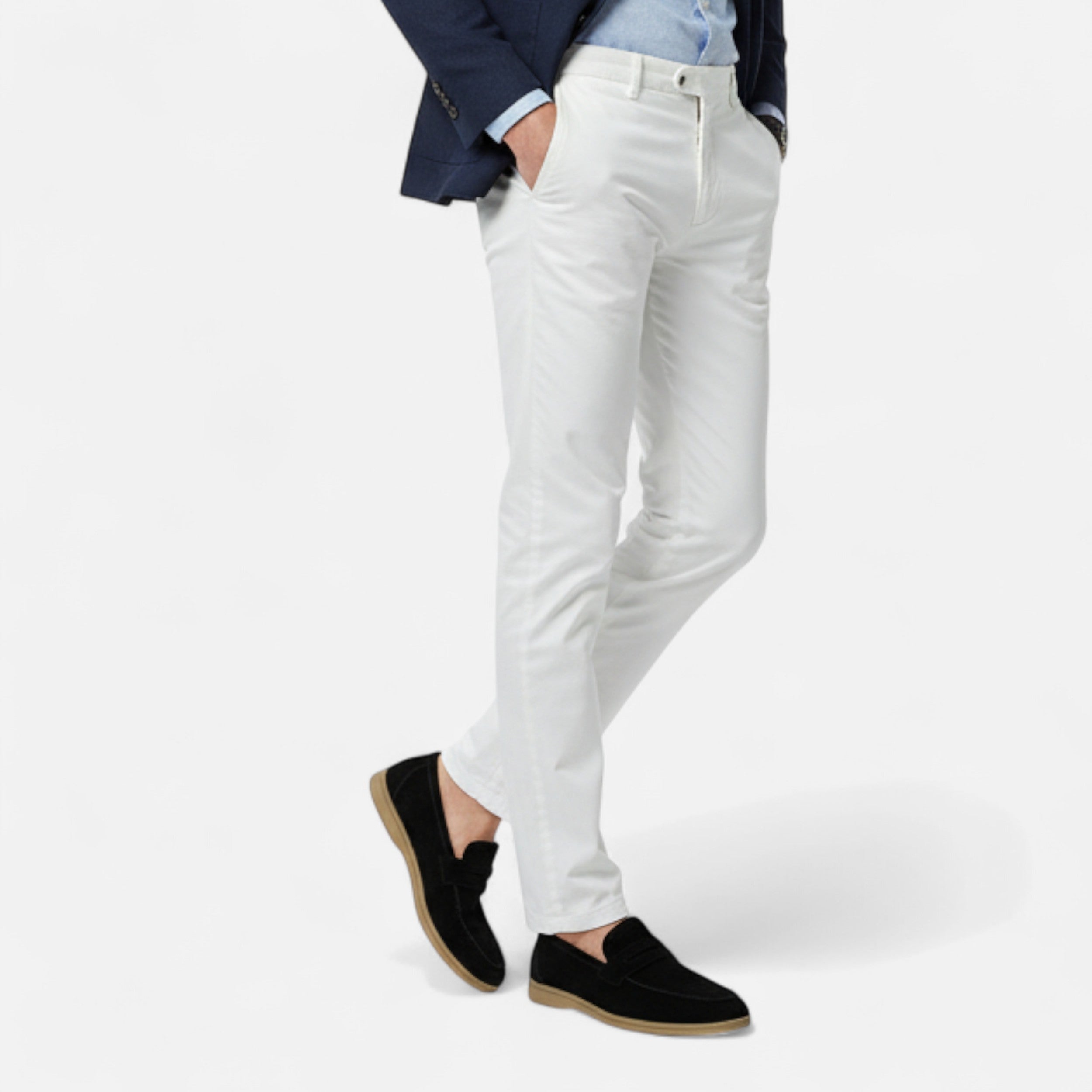Men's Polished Suede Slip-On Loafers
