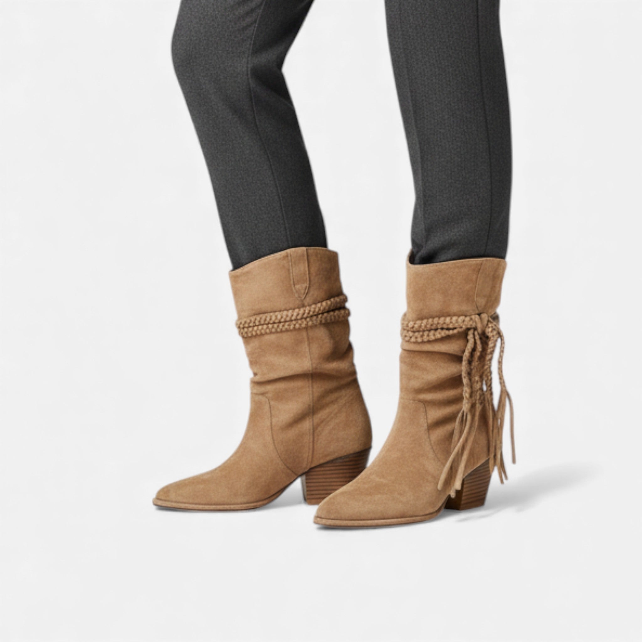 Women's Sleek Suede Over-the-Knee Boots