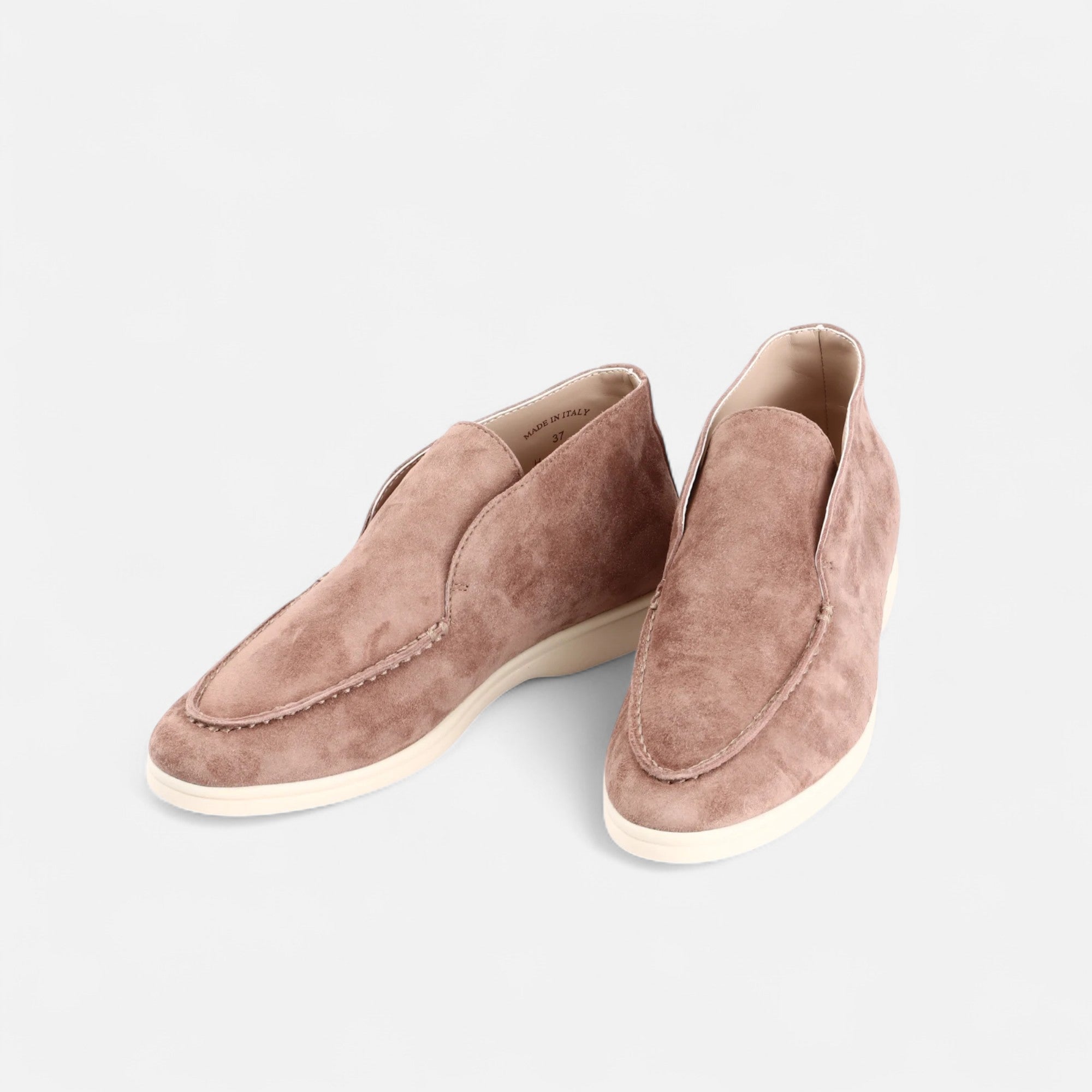 Men's Sleek Suede Mule Loafers