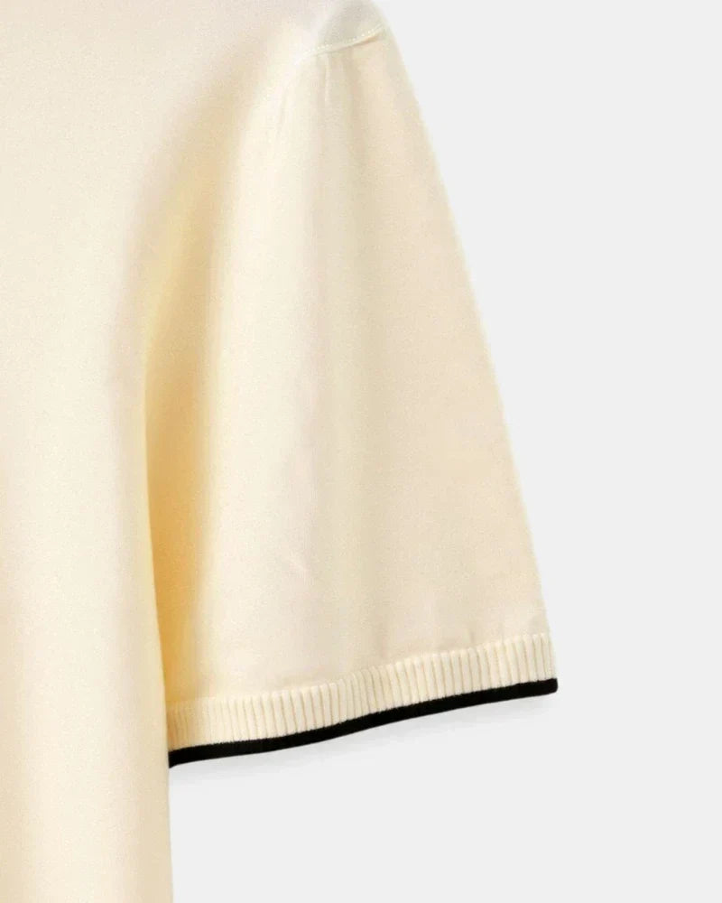 Men's Structured Piqué Polo with Contrast Trim