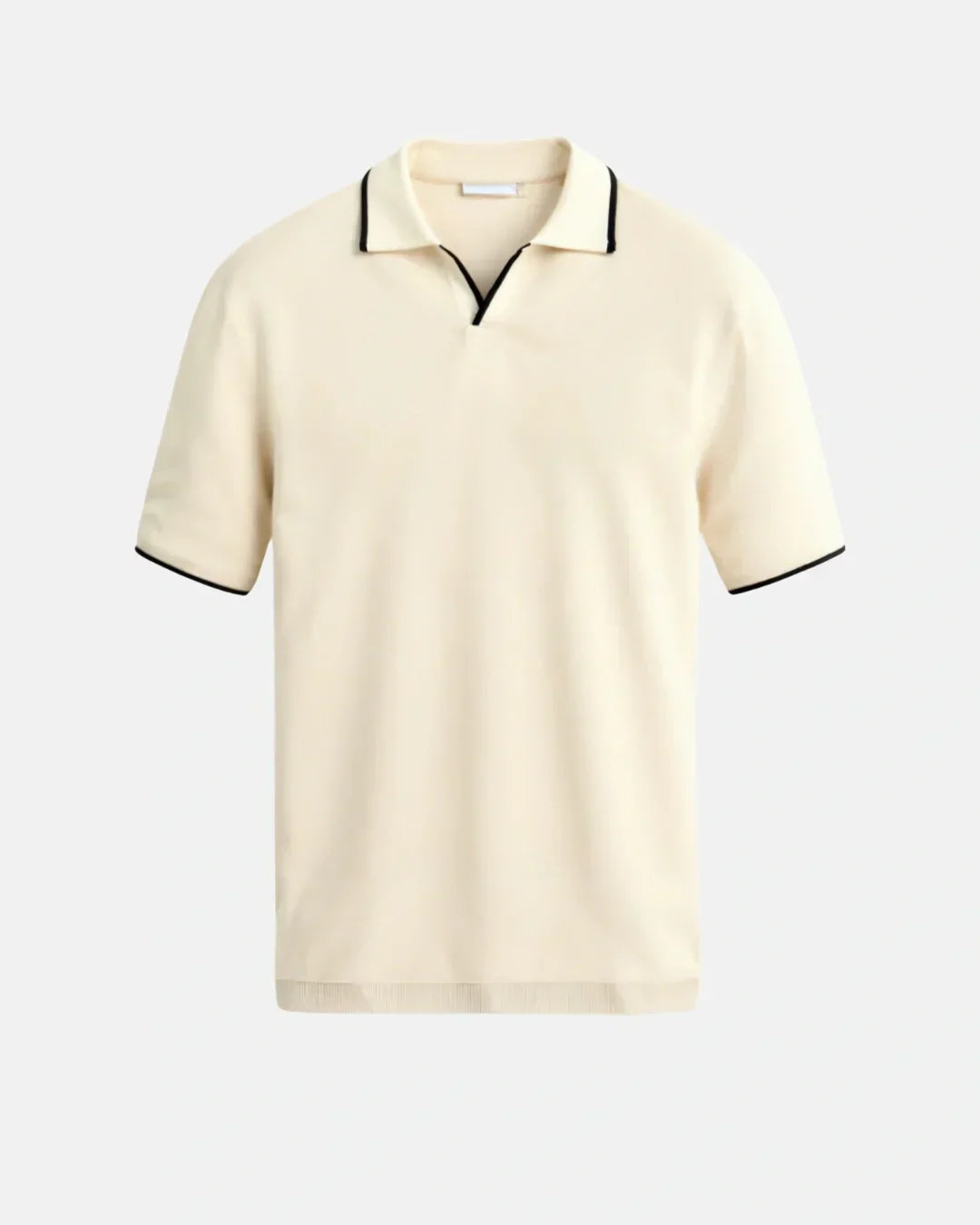 Men's Structured Piqué Polo with Contrast Trim