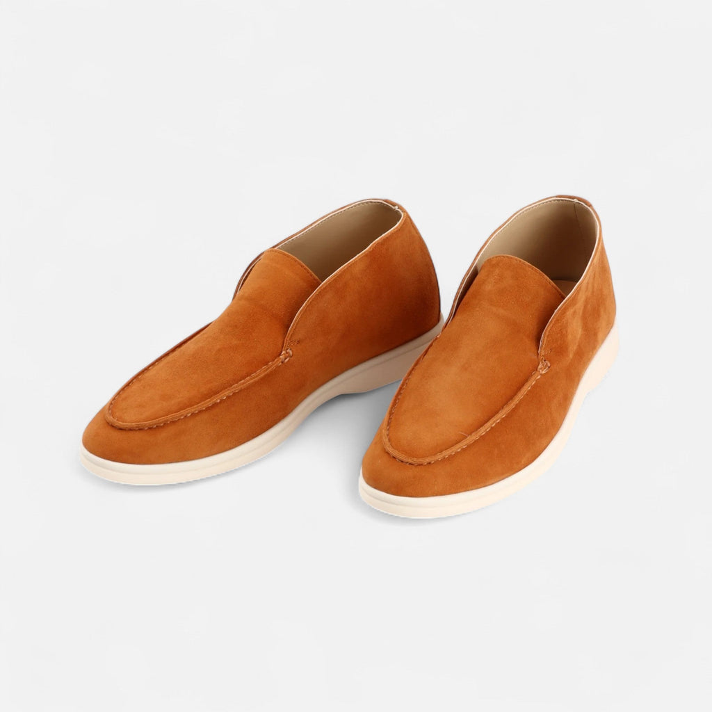 Men's Sleek Suede Mule Loafers