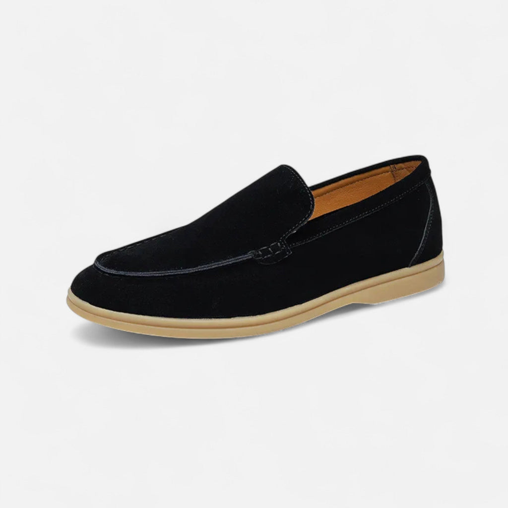 Men's Polished Suede Slip-On Loafers