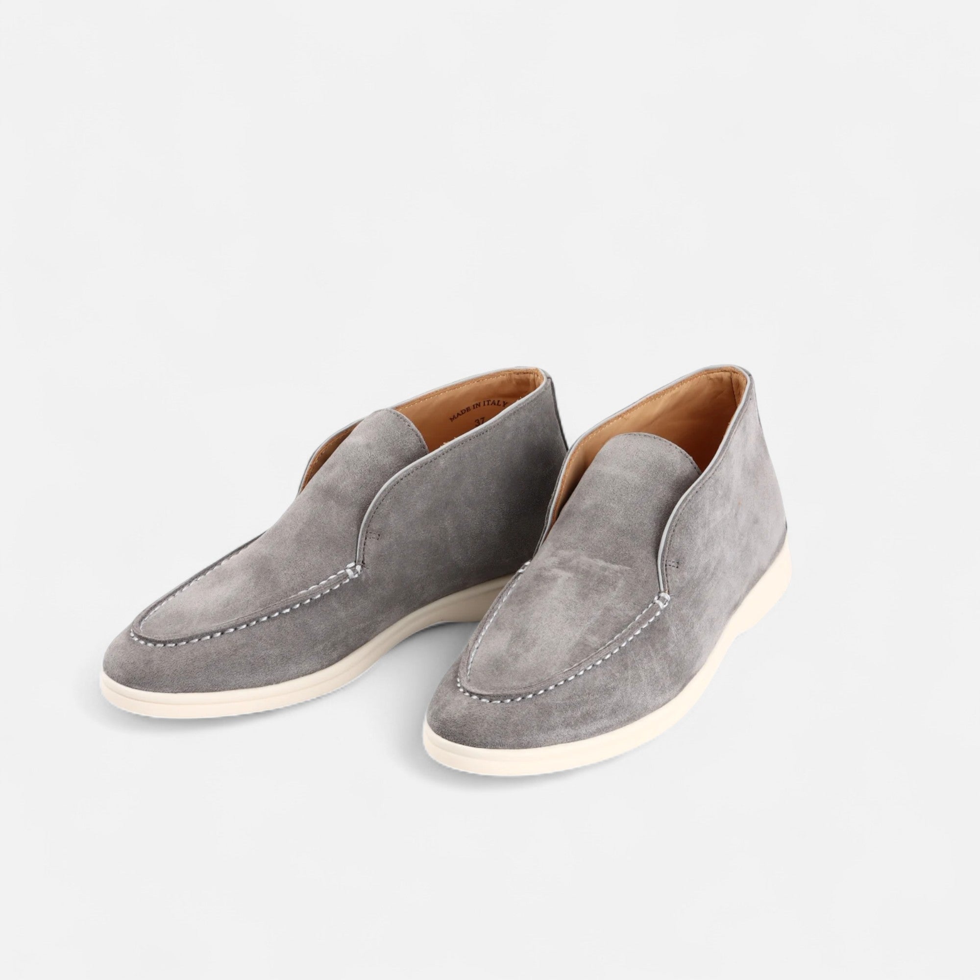 Men's Sleek Suede Mule Loafers